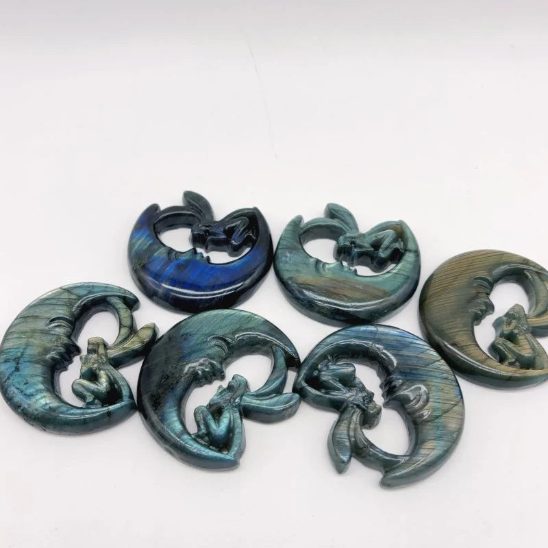 High Quality Labradorite Moon Fairy Crystal Carving Wholesale - Image 4