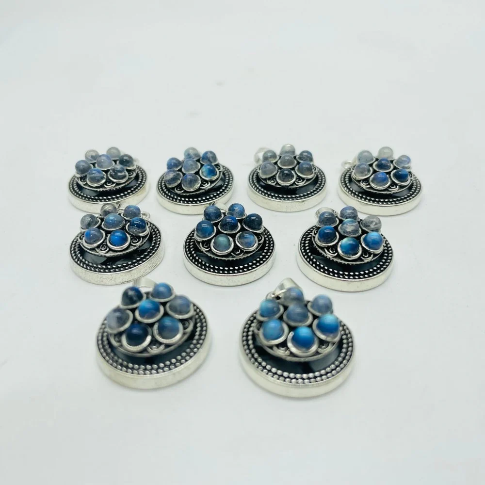 High Quality Labradorite Spin Turntable Pendant Wholesale - Image 3