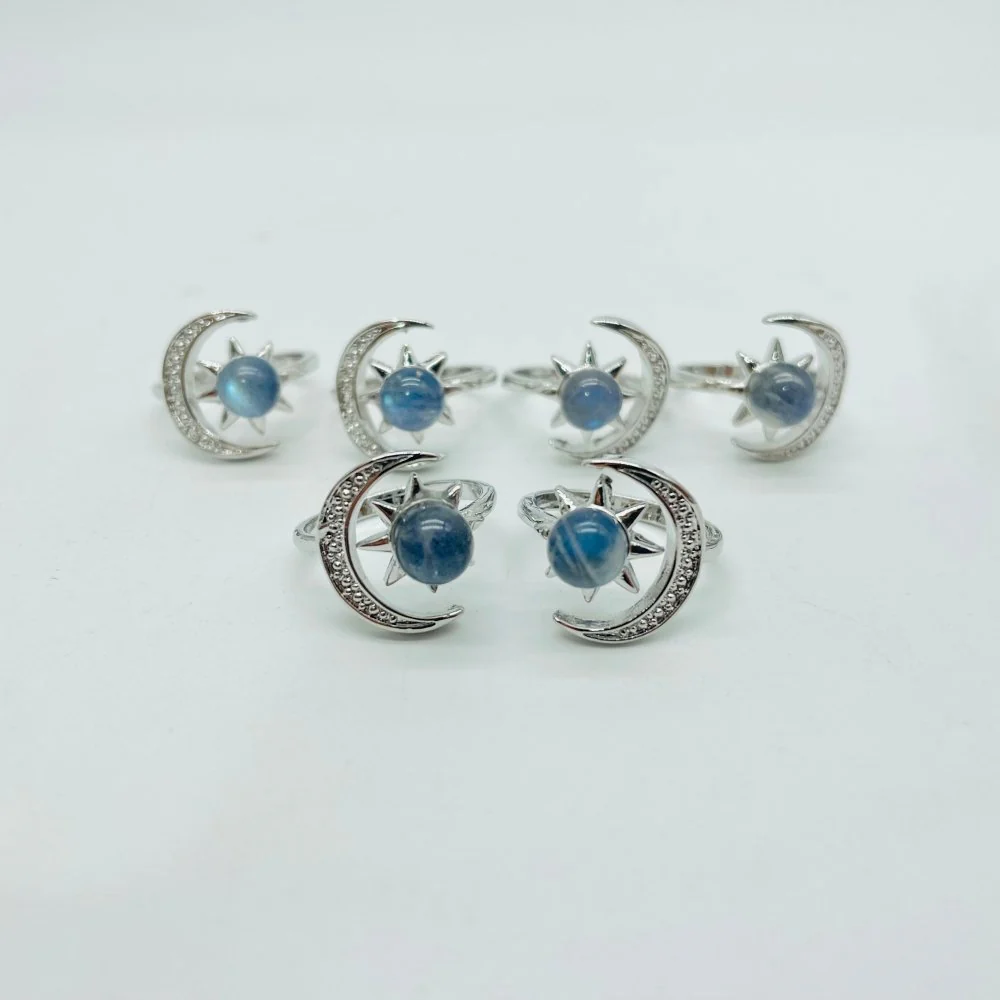 Labradorite Sun Moon Ring Wholesale - Image 2