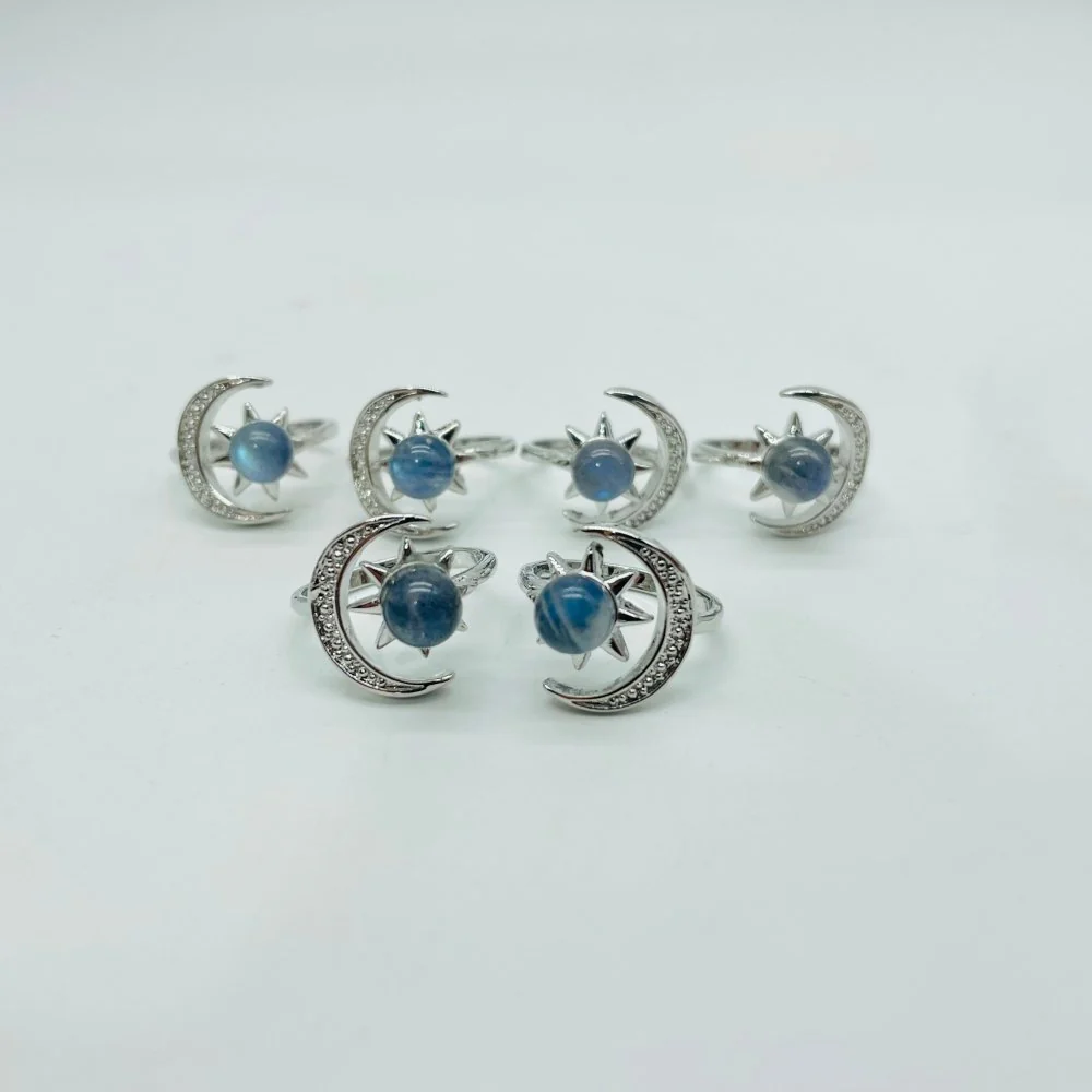 Labradorite Sun Moon Ring Wholesale - Image 3