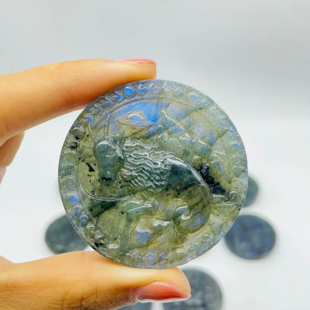 Labradorite Twelve Constellations Carving Wholesale - Image 13