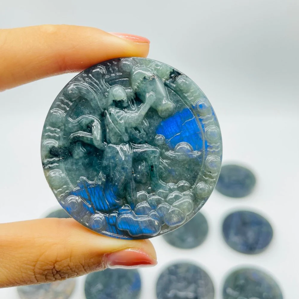Labradorite Twelve Constellations Carving Wholesale - Image 2