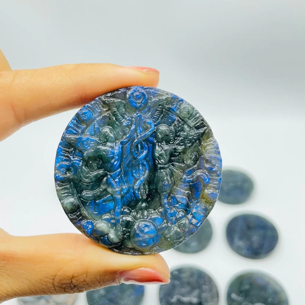 Labradorite Twelve Constellations Carving Wholesale - Image 6