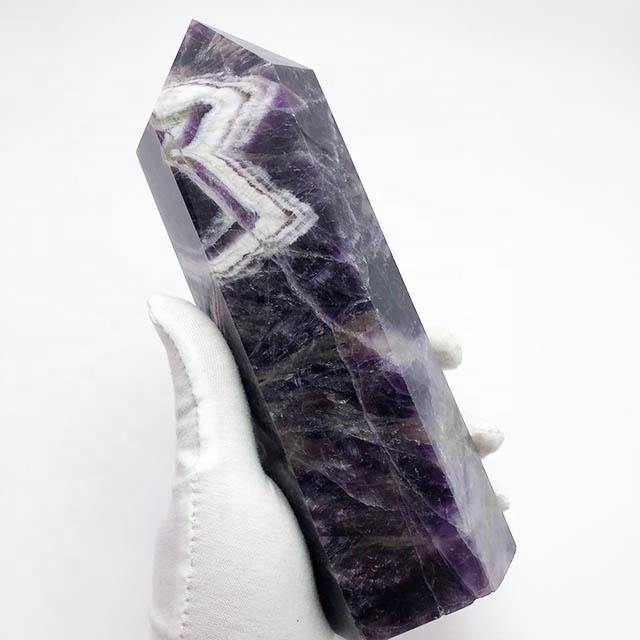 High Quality Large Amethyst Chevron Tower Wholesale - Image 4