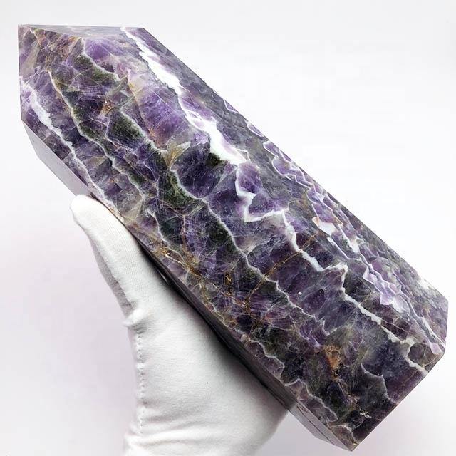 High Quality Large Amethyst Chevron Tower Wholesale - Image 6