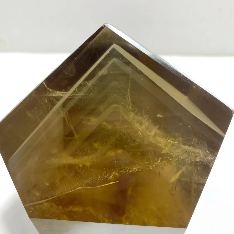High Quality Large Citrine Mountain Tower Raw Bottom With Stand - Image 2