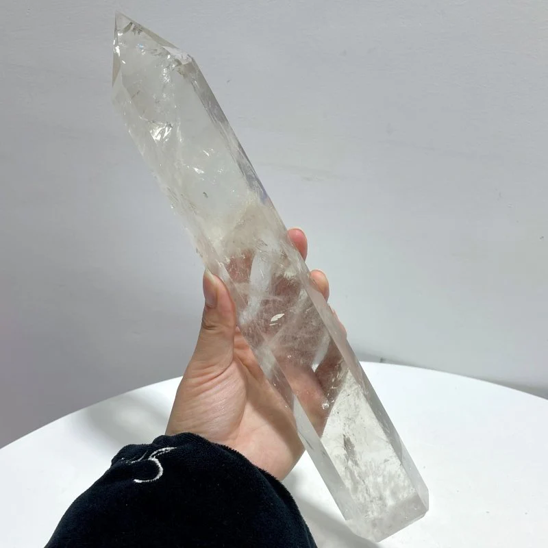 6 Pieces High Quality Large Clear Quartz Tower 11.4-13.4in - Image 3