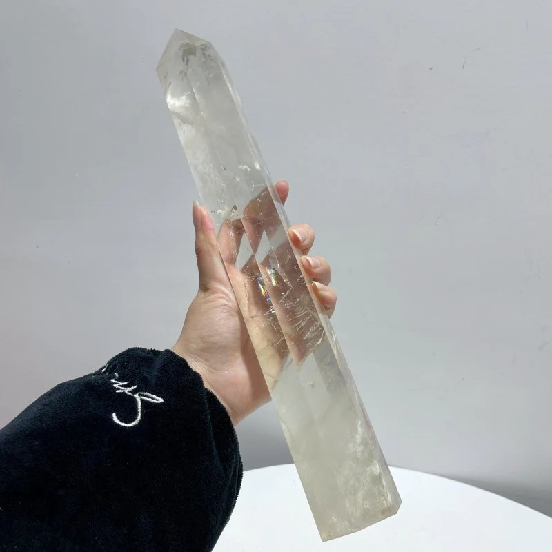 6 Pieces High Quality Large Clear Quartz Tower 11.4-13.4in - Image 5