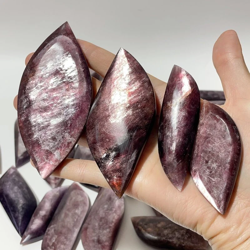 29 Pieces High Quality Purple Flash Lepidolite Leaf - Image 8