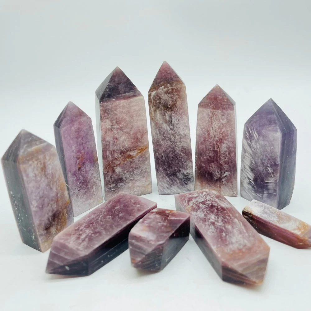 High Quality Purple Lepidolite Tower Points Wholesale - Image 5
