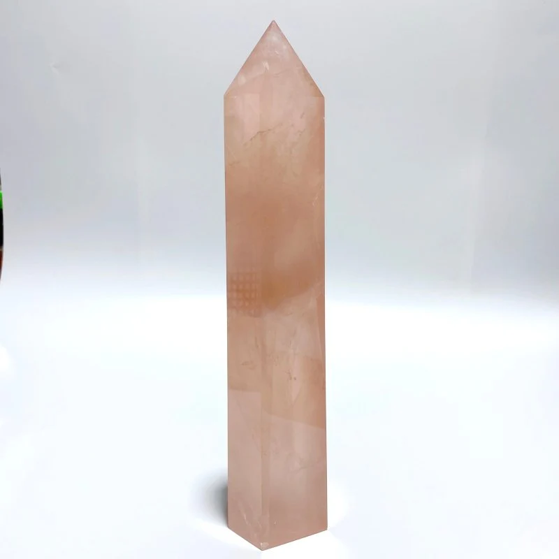 4 Pieces High Quality Large Madagascar Rose Quartz Tower Points - Image 5