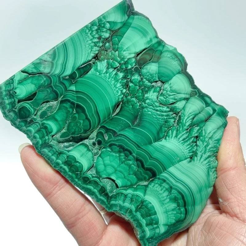 3 Pairs Beautiful Symmetry Malachite Slab - Image 5