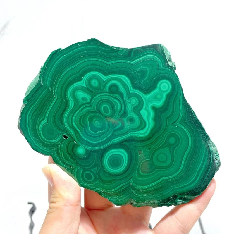 5 Pieces High Quality Malachite Specimen With Stand For Collection - Image 3
