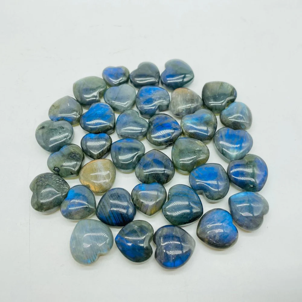 High Quality Mini Labradorite Heart DIY Pendant Wholesale - Image 4