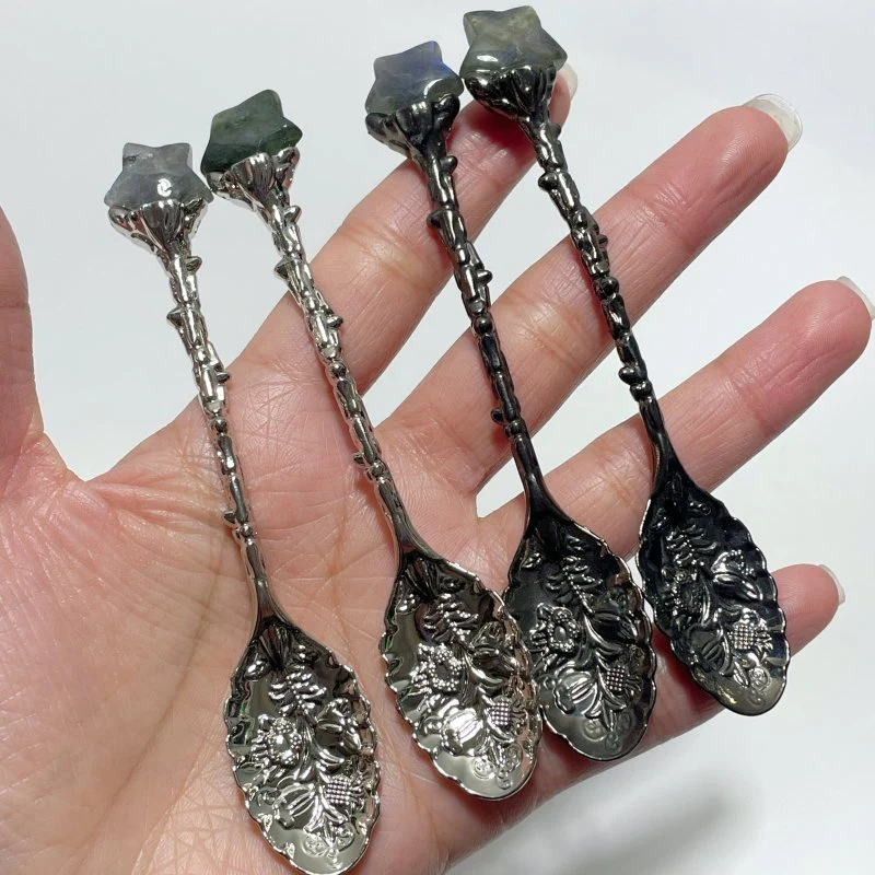 High Quality Mini Labradorite Star Coffee Spoon Wholesale - Image 2