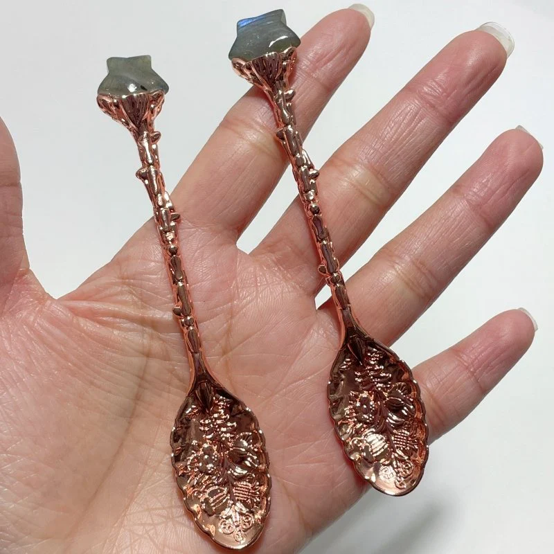 High Quality Mini Labradorite Star Coffee Spoon Wholesale - Image 7