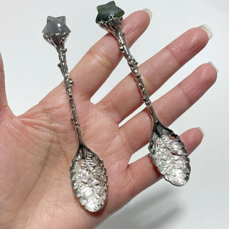High Quality Mini Labradorite Star Coffee Spoon Wholesale - Image 8