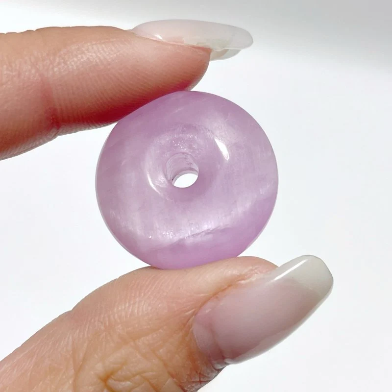 13 Pieces High Quality Mixed Material Donuts Aquamarine Kunzite - Image 3