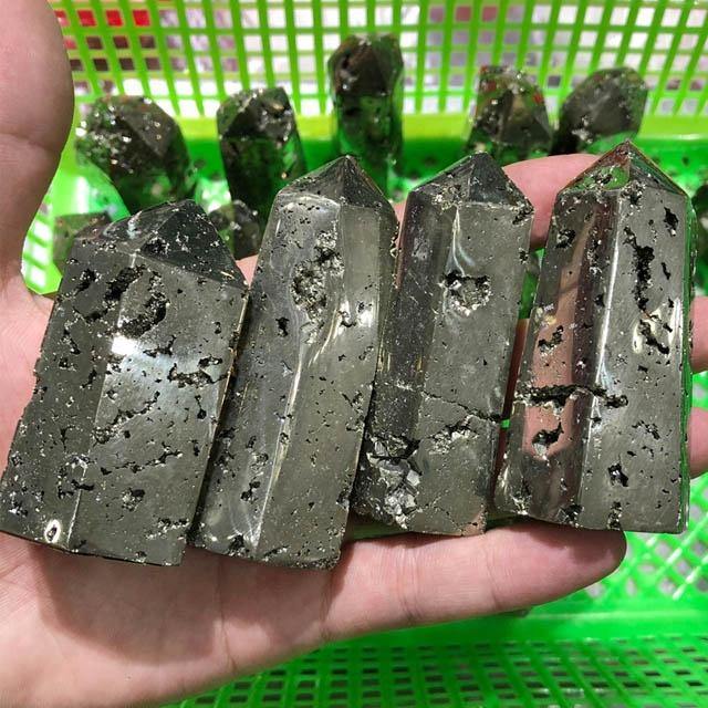 High Quality Pyrite Tower Geode - Image 4