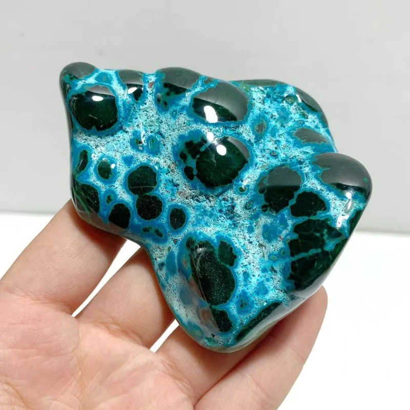 8 Pieces High Quality Polished Chrysocolla Mixed Malachite Home Decor #3 - Image 2
