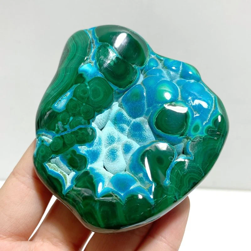8 Pieces High Quality Polished Chrysocolla Mixed Malachite Home Decor #3 - Image 3