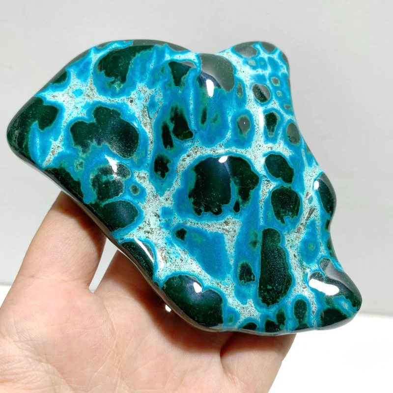 4 Pieces High Quality Polished Chrysocolla Mixed Malachite Home Decor #4 - Image 2