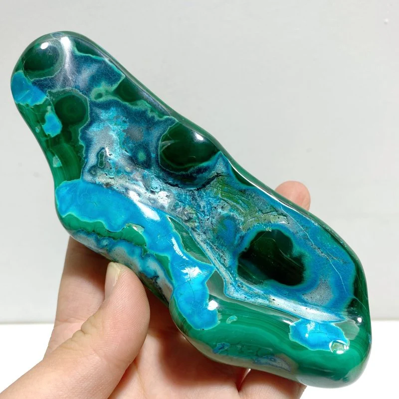 4 Pieces High Quality Polished Chrysocolla Mixed Malachite Home Decor #4 - Image 3