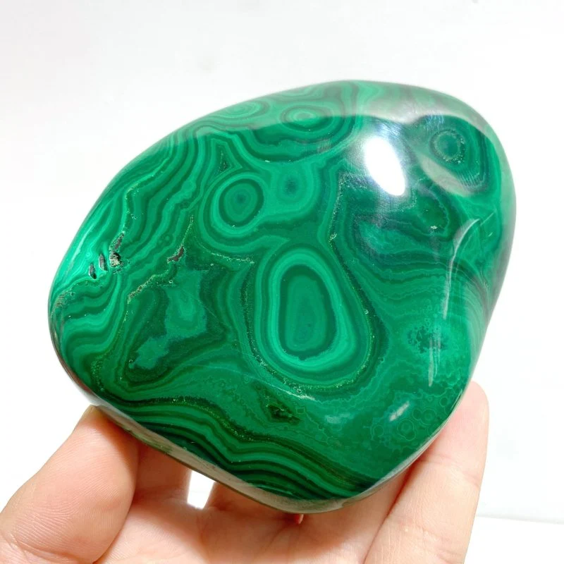 3 Pieces High Quality Polished Malachite Free Form - Image 4