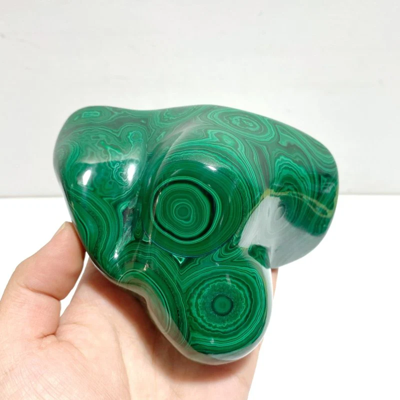 3 Pieces High Quality Polished Malachite Free Form - Image 6