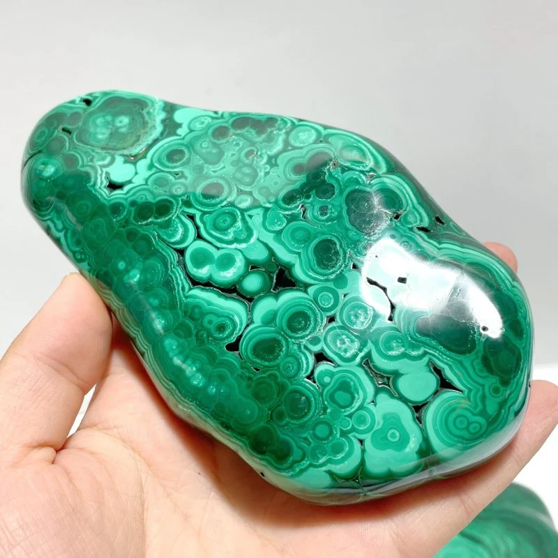 4 Pieces High Quality Polished Malachite Free Form - Image 3
