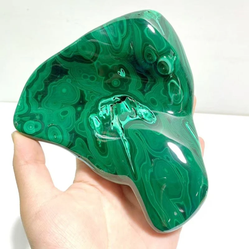 5 Pieces High Quality Polished Malachite Free Form - Image 2