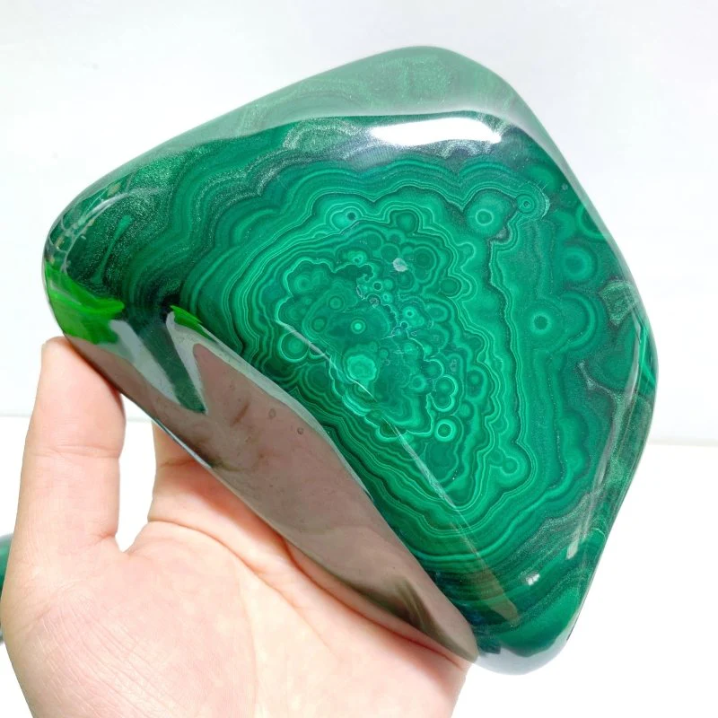 5 Pieces High Quality Polished Malachite Free Form - Image 3