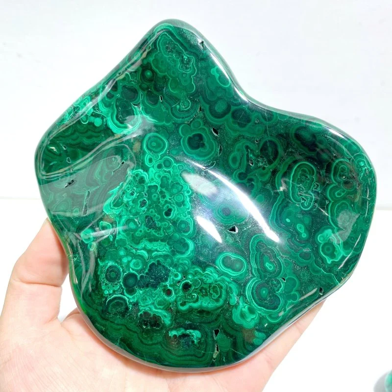 5 Pieces High Quality Polished Malachite Free Form - Image 6