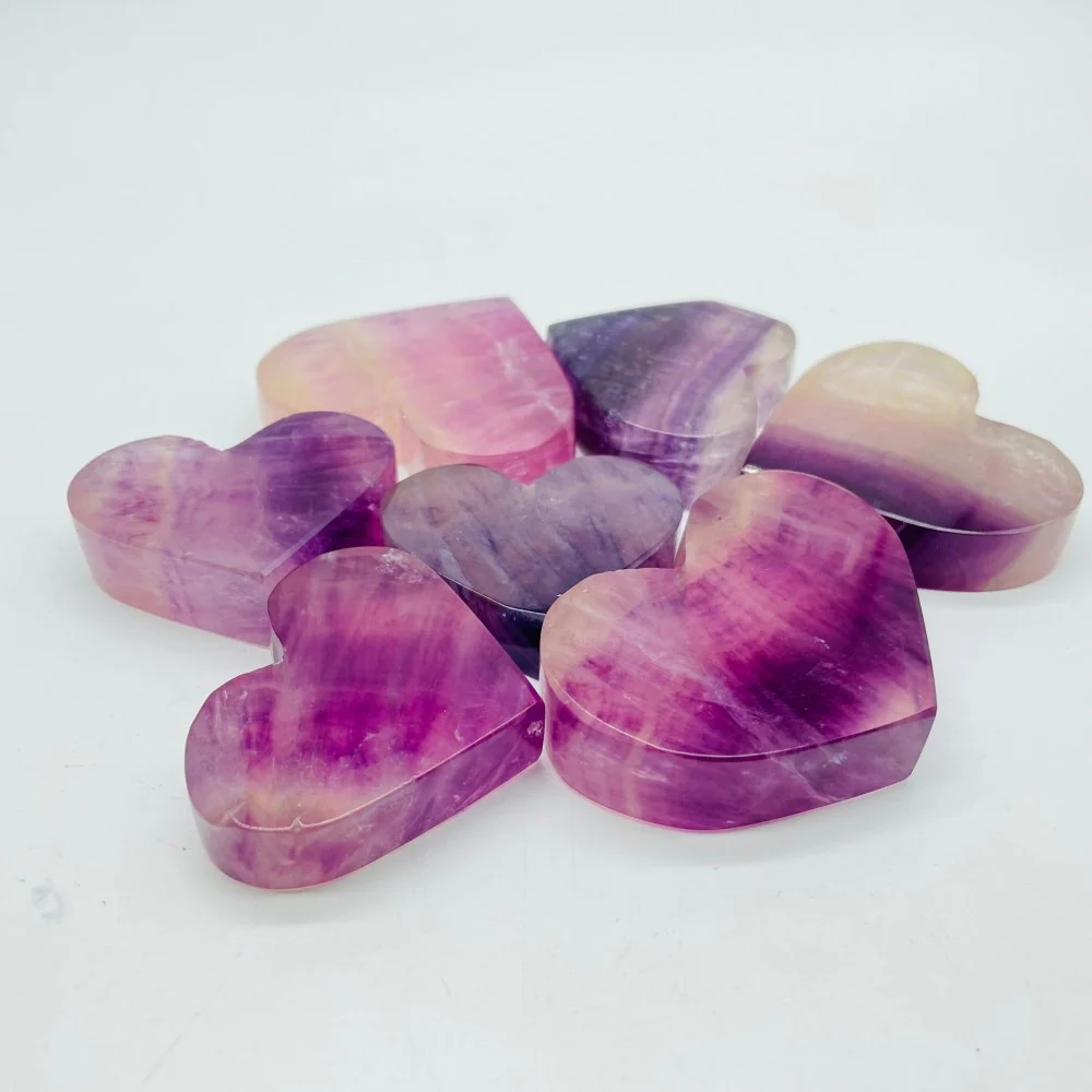 High Quality Purple Fluorite Heart Crystal Wholesale - Image 4