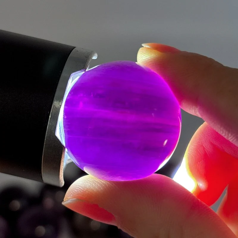 14 Pieces High Quality Purple Lepidolite Spark Spheres - Image 2