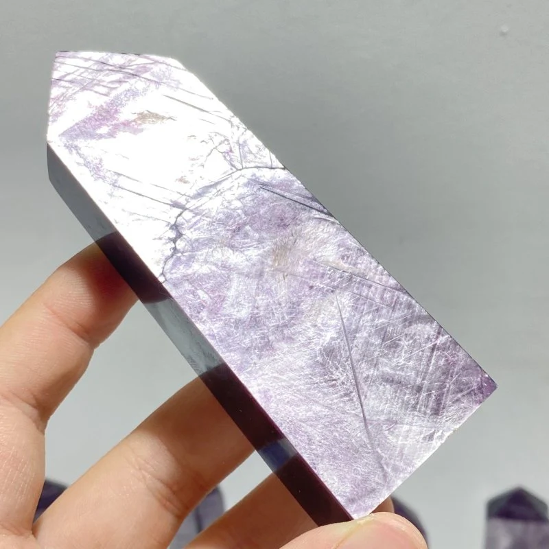 26 Pieces Purple Lepidolite Tower Points - Image 3