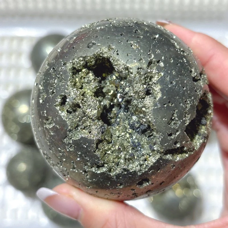 11 Pieces High Quality Pyrite Spheres Ball - Image 6