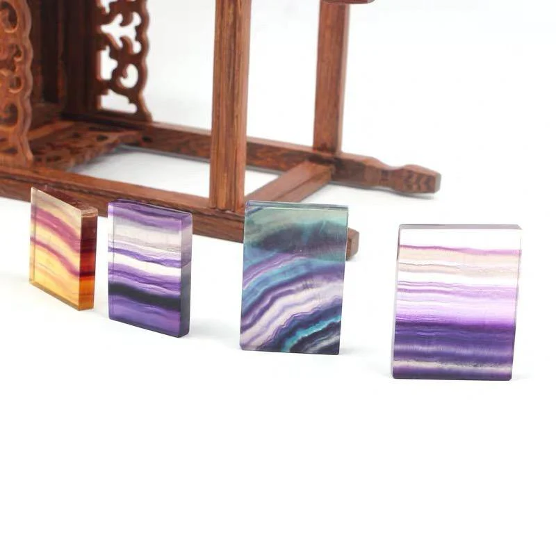 High Quality Rainbow Colourful Fluorite Cuboid - Image 2