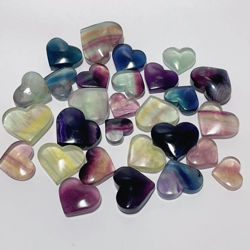 High Quality Rainbow Fluorite Heart Wholesale - Image 2