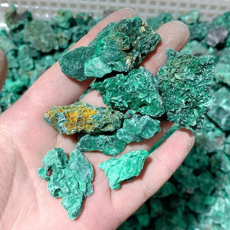 11lbs Natural Small Raw Malachite High Quality - Image 6