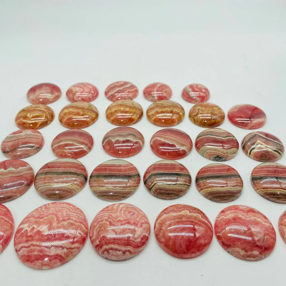 29 Pieces High Quality Rhodochrosite Round Plate DIY Pendant - Image 8