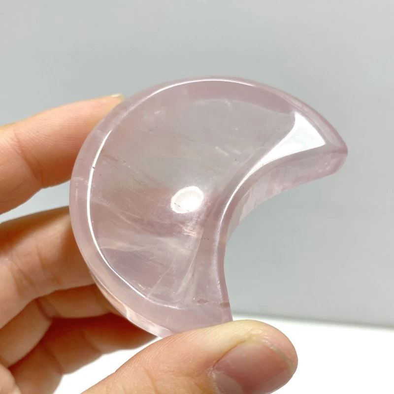 High Quality Rose Quartz Moon Shape Bowl Wholesale - Image 5