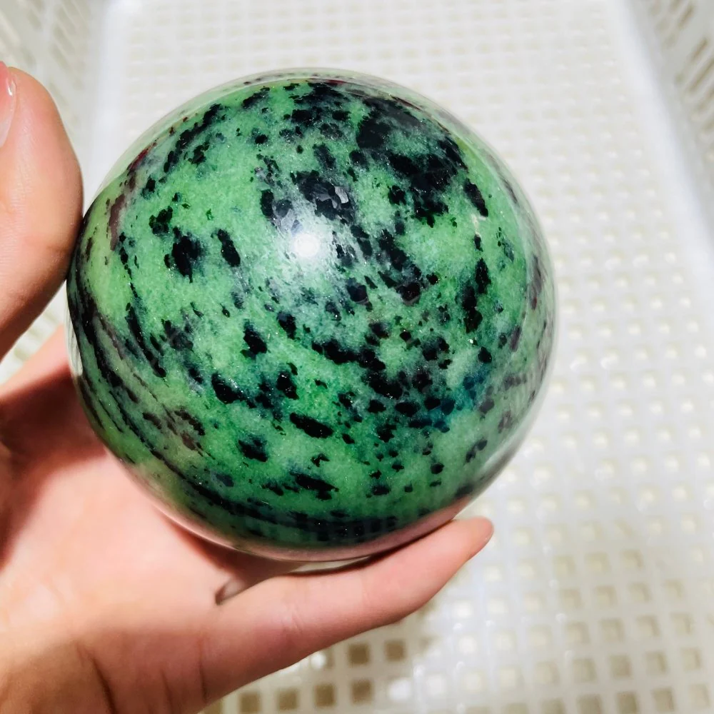 High Quality Ruby Zoisite Sphere Mixed Moonstone - Image 5