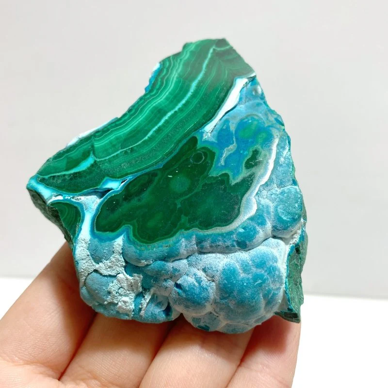 5 Pieces High Quality Small Chrysocolla Mixed Malachite Slab Specimen #4 - Image 2