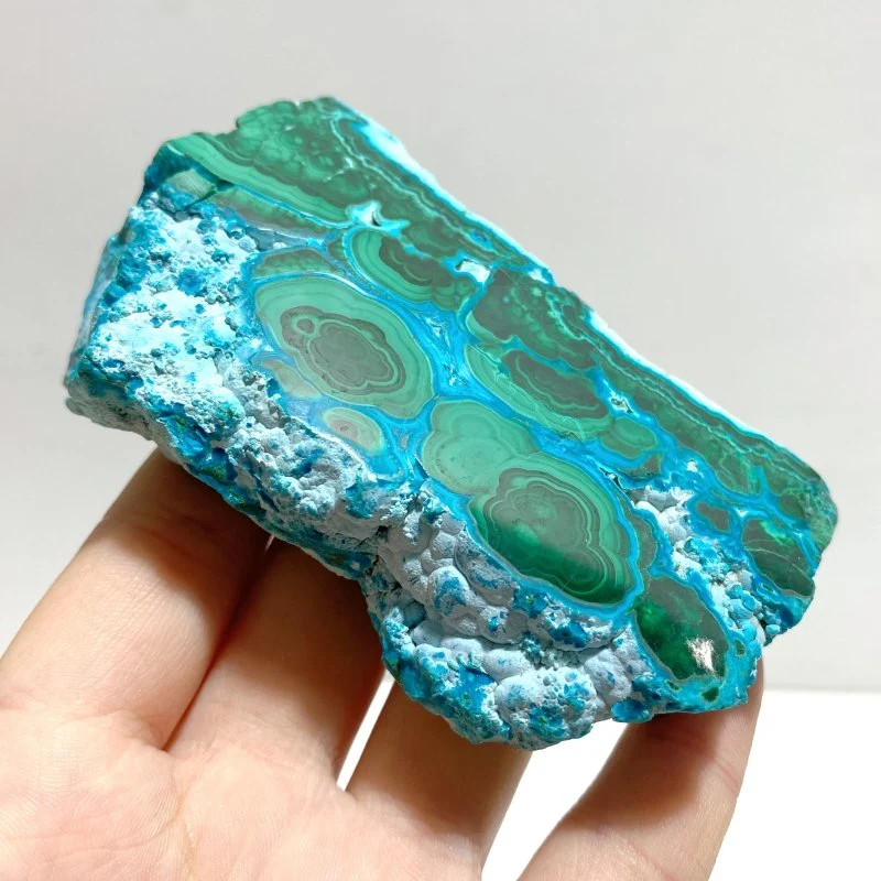 5 Pieces High Quality Small Chrysocolla Mixed Malachite Slab Specimen #4 - Image 3
