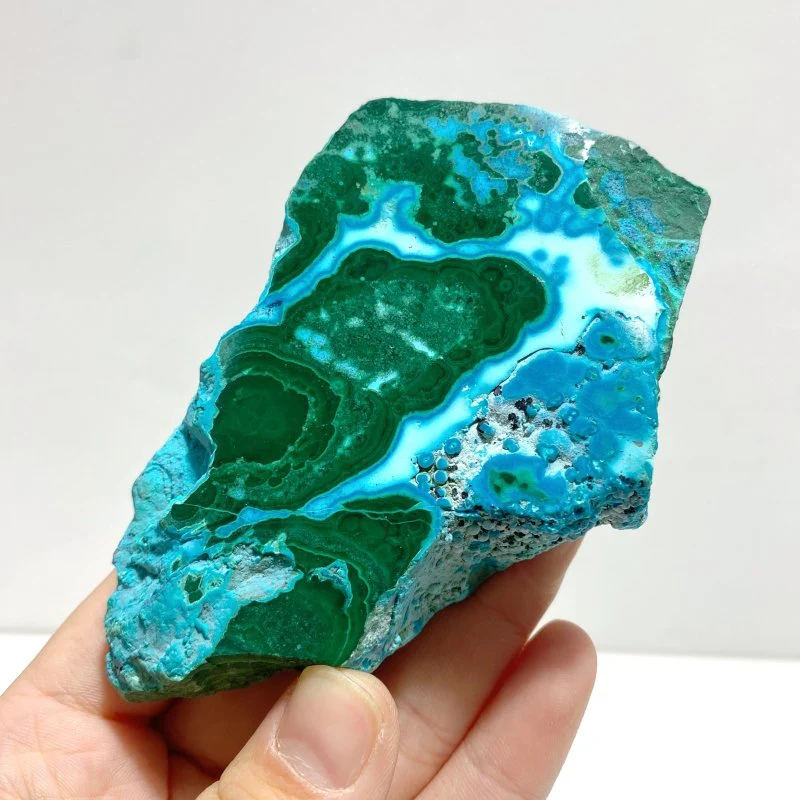 5 Pieces High Quality Small Chrysocolla Mixed Malachite Slab Specimen #4 - Image 5