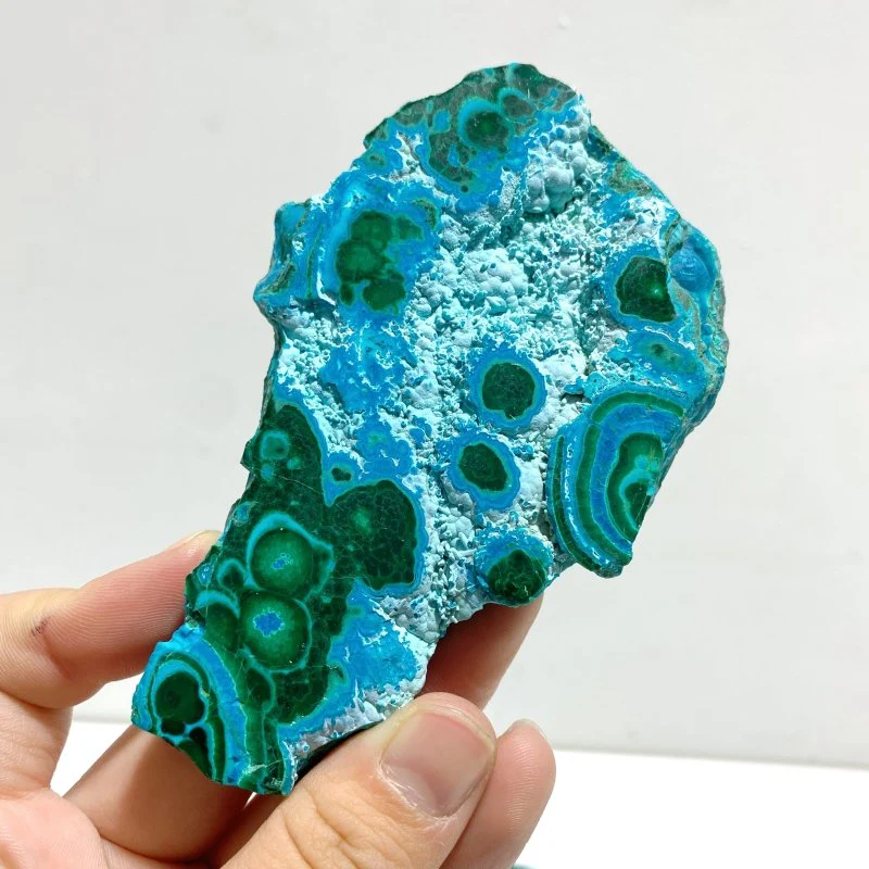 6 Pieces High Quality Small Chrysocolla Mixed Malachite Slab Specimen #5 - Image 5