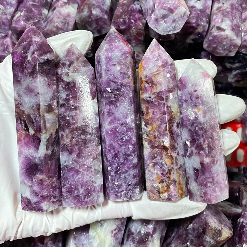 Spark Lepidolite Tower Points Wholesale - Image 3