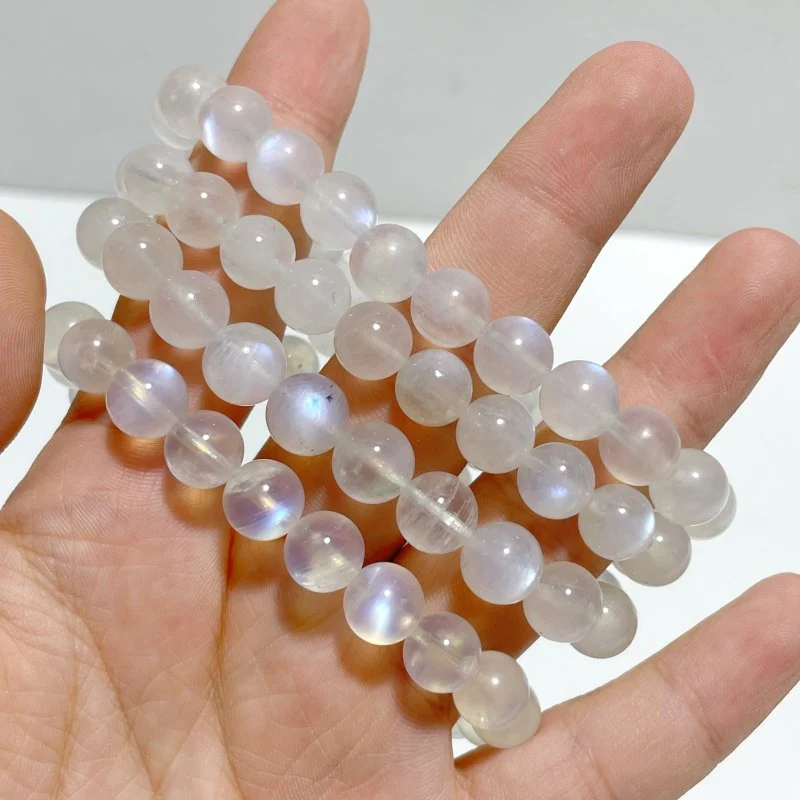 High Grade Sri Lanka Clear Moonstone Crystal Bracelet (HGUB03) - Image 2