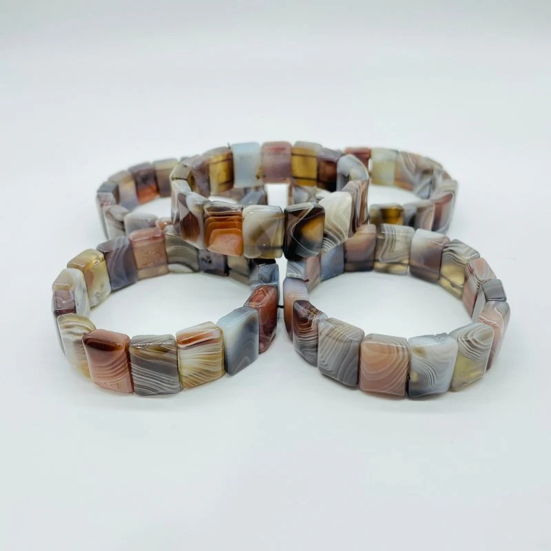 High Quality Stripe Agate Square Bracelet Wholesale - Image 2